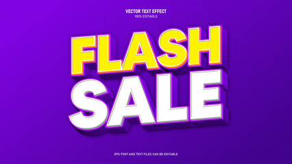 Flash sale 3d  style editable text effect