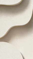 Obraz premium A textured beige background, creating a serene and minimalist composition. Abstract backdrop with copy space