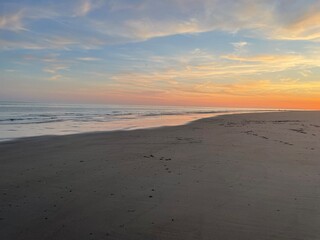 sunset on the beach