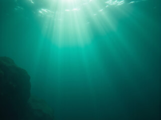Underwater Sunlight Beams