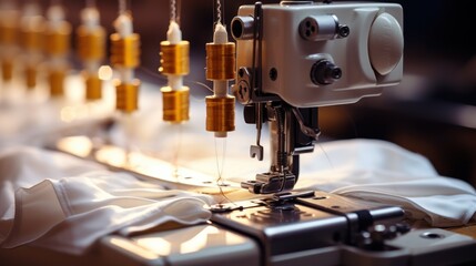 High-End Industrial Sewing Machine in Action