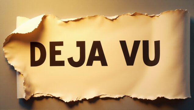 Torn Paper with "Deja Vu" Text
