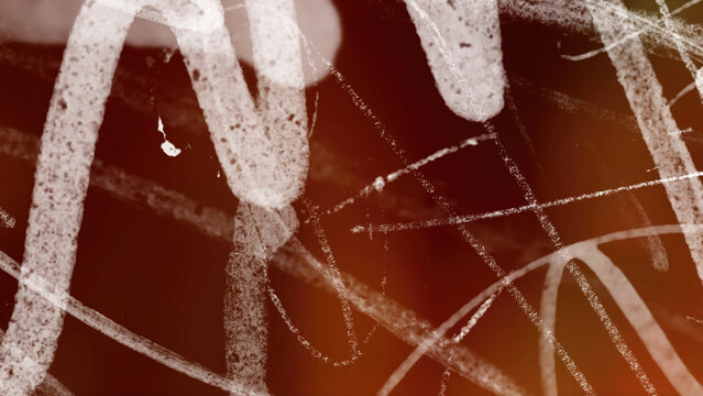 Dust and scratches grunge doodle overlay. Light leak effect. High quality photo