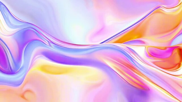 Vibrant liquid abstract waves flow in mesmerizing fluid motion background - Powered by Adobe