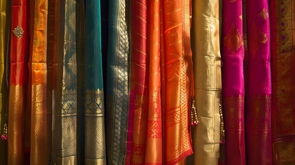 Vibrant Indian Saree Patterns Showcasing Cultural Elegance and Craftsmanship