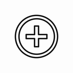 plus icon vector sign