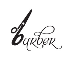 Barber Shop logo symbol or icon template design