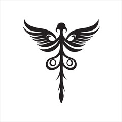 Fototapeta premium Classic Caduceus Medical Emblem