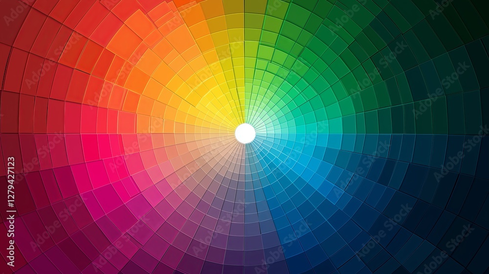 Poster A smooth gradient transitioning between complementary colors