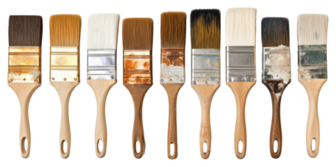 PNG Paint brushes tool white background paintbrush.