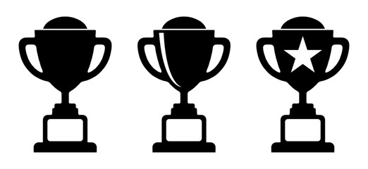 The trophy icon is a meaningful award symbol that crowns every success. A perfect option for web and mobile platforms.