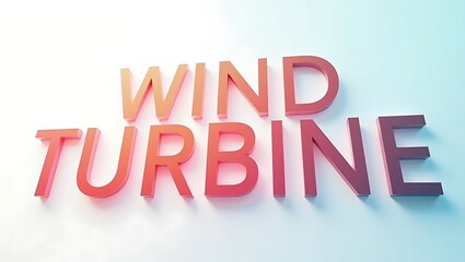 Wind turbine graphic design showcasing renewable energy's importance in modern society