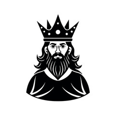 Engaging King Cap Silhouette Vector Art for Designers