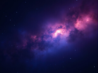 Obraz premium Cosmic Nebula with Starry Sky