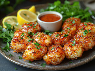 Alligator tail with tangy seasoning