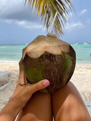 coconut on the beach