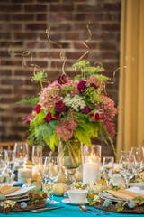 wedding reception table