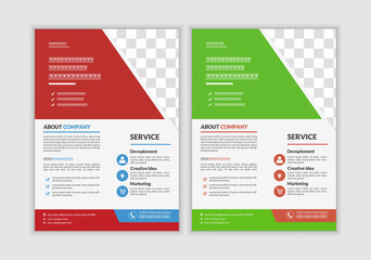 Corporate business flyer template design, modern business flyer template,  perfect for creative professional business and editable vector template Design.