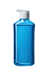 Isolated Blue Soap Dispenser Bottle