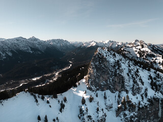Mountain range in the Bavarian Alps