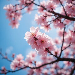 pink cherry blossom in spring