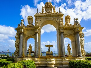 Fountain of the Giant, Naples, Campania, Italy, Europe