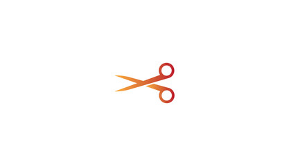 Scissors Icon illustration on Checkerboard Transparent Background