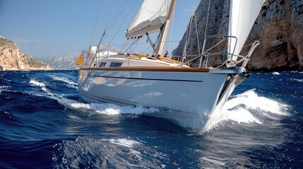 Sailing yacht cruises Mediterranean coast