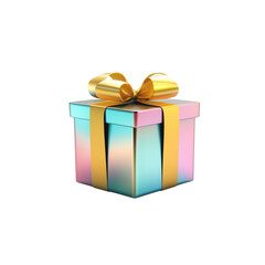 Obraz premium Gift Box Surprise Holiday Celebration 3D Render Colorful Environment Close-Up View Joyous Concept