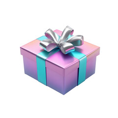 Obraz premium Gift Box Surprise Festive Celebration Product Photography Colorful Background Close-Up View Joyful Concept