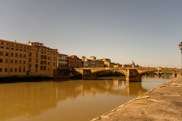 Fototapeta premium Florence bridge on Arno River