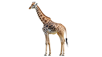 Obraz premium Giraffe standing gracefully in natural pose