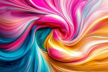 Swirling Bright Colors in Artistic Expression