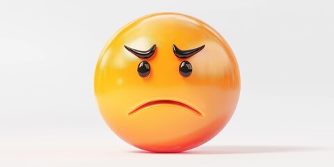 Fototapeta premium 3D Problem Icon on White Background