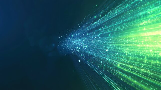 Digital technology speed connect blue green background, cyber nano information, abstract communication, innovation future tech data, internet network connection