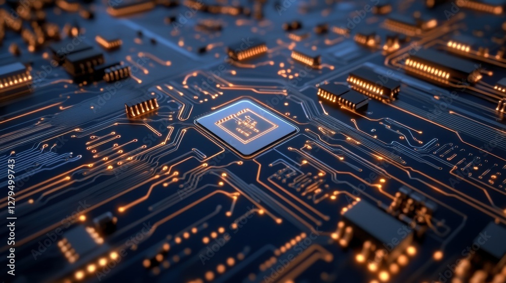 Poster electronic circuit board production involves an automated circuit board machine that produces printe
