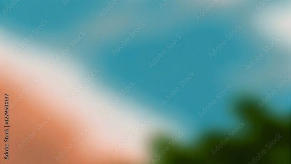 Wall mural abstract colorful gradient background with soft bl