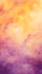 The Colorful Clouds Show Different Shades of Orange and Purple