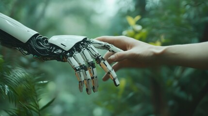 A symbolic representation of human-robot interaction and the blurring lines between biology and technology