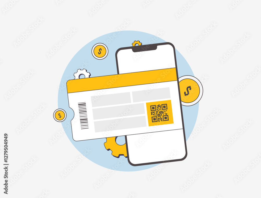Poster mobile ticketing for events with qr code entry. access mobile tickets for seamless check-in. touchle