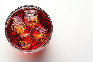 Tea Top View Isolated