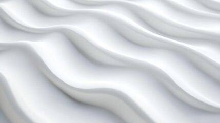 Obraz premium Blown sand particles forming delicate wave patterns across a monochromatic 3D textured surface, leaving soft negative space for text overlays.