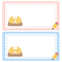 유치원 어린이집 신학기 이름표 책상 이름표 물품 이름표 도안 일러스트