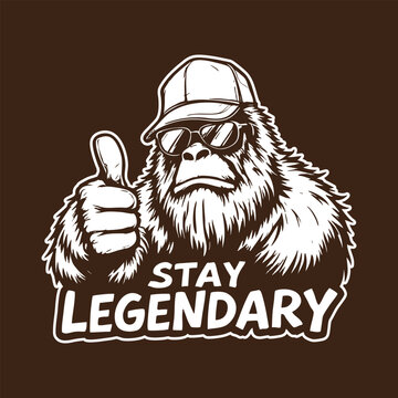 Stay Legendary for Bigfoot Lover or Bigfoot Fan