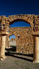 l'area archeologica dell'antico presidio militare romano di Ammaedara nei pressi della cittadina di...