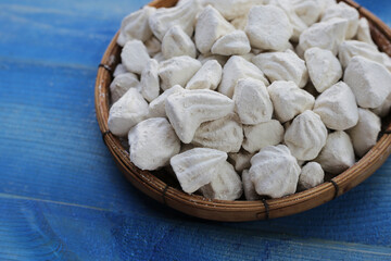 White clay filler, Soft-prepared chalk.  Thai tradition, Songkran festival