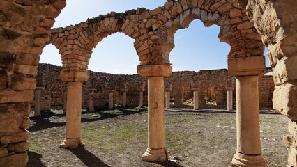 l'area archeologica dell'antico presidio militare romano di Ammaedara nei pressi della cittadina di...
