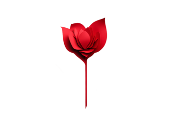 Creative red flower design for decoration or art