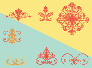 Sophisticated Retro Decorative Designs for Publications