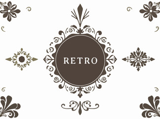 Sophisticated Retro Decorative Designs for Publications